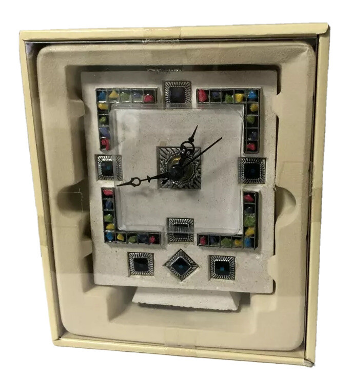 Jerusalem Stone Desk Clock, FREE Shipping