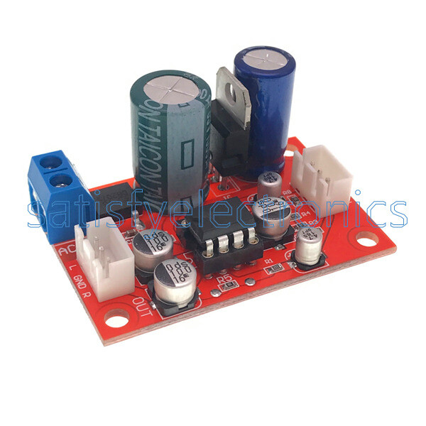 NE5532 Dynamic Microphone Stereo Preamp Amplifier Board DIY DC9-24V AC8-16V