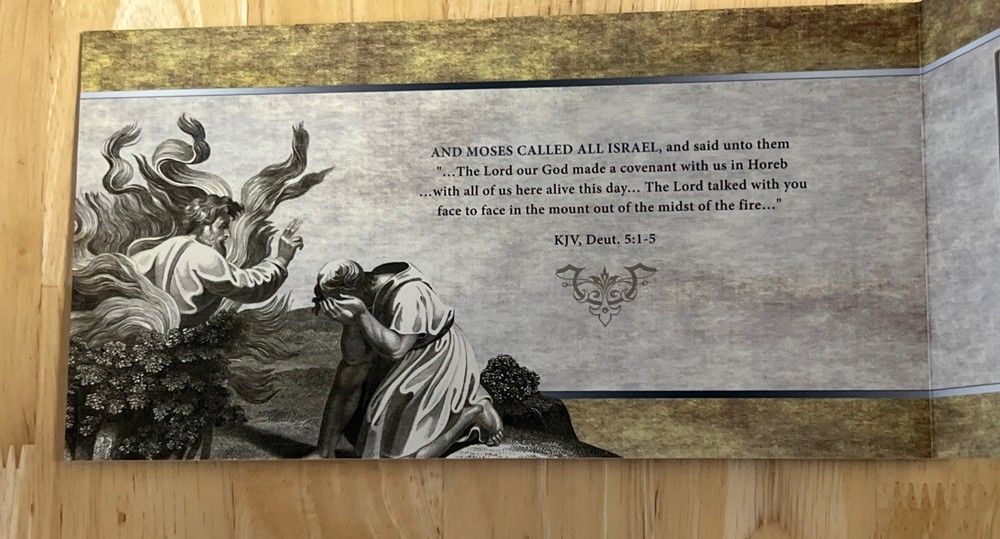 2021 Solomon Island 3g Silver Proof Dollar Then Commandments Biblical Note