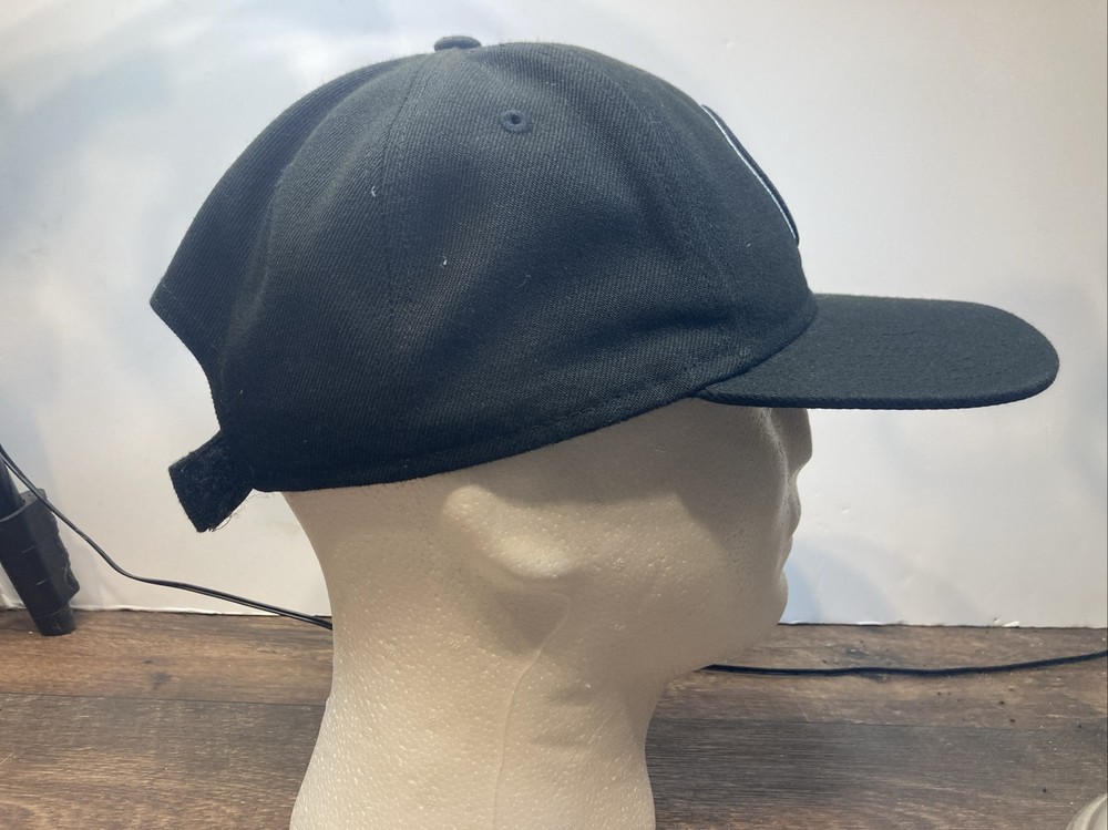 Brooklyn Nets New Era 9Fifty NBA Black Strap Back Adjustable Hat Cap Black White