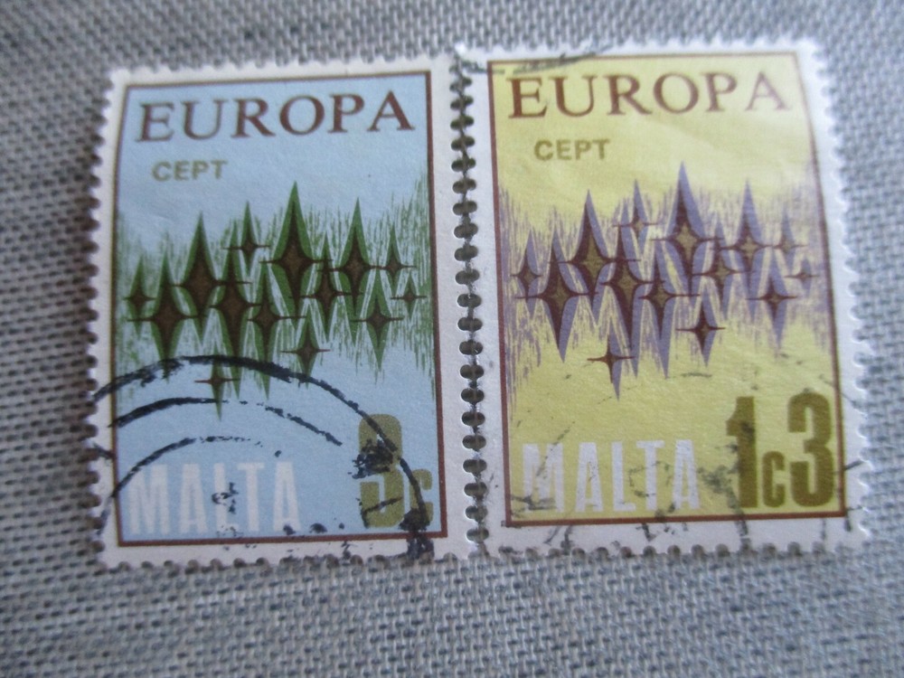 Malta, Scott#445-446, used