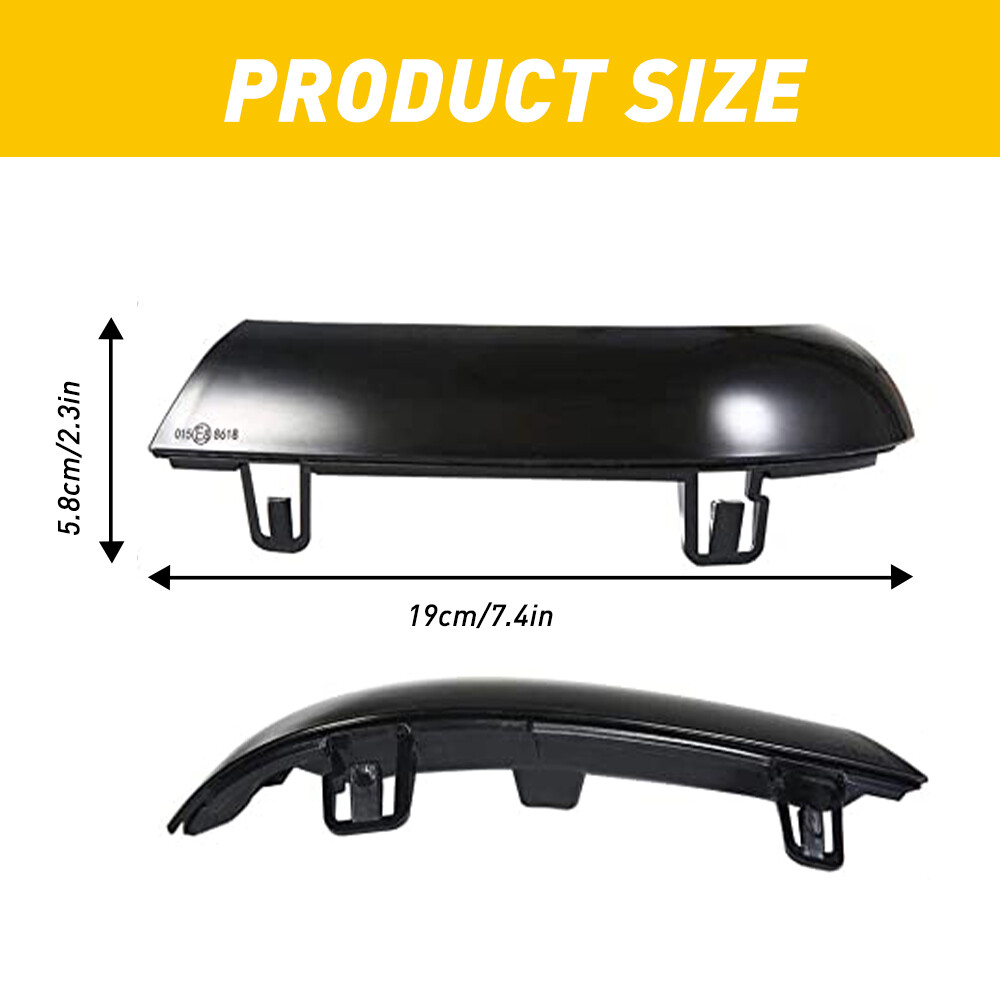 Dynamic LED Turn Signal Light Indicator Mirror for VW Golf Jetta Passat Rabbit