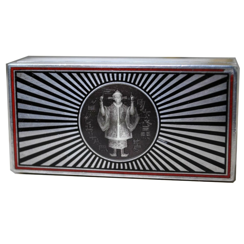 Enameled Silver Box, Chinese Decor, 20th Century
