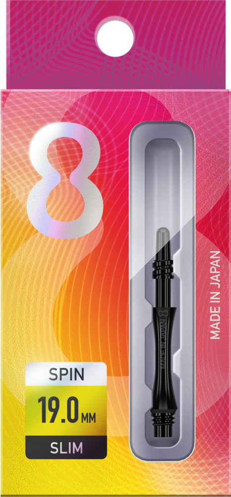Target 8 Flight Slim Black 19mm Spin Shaft