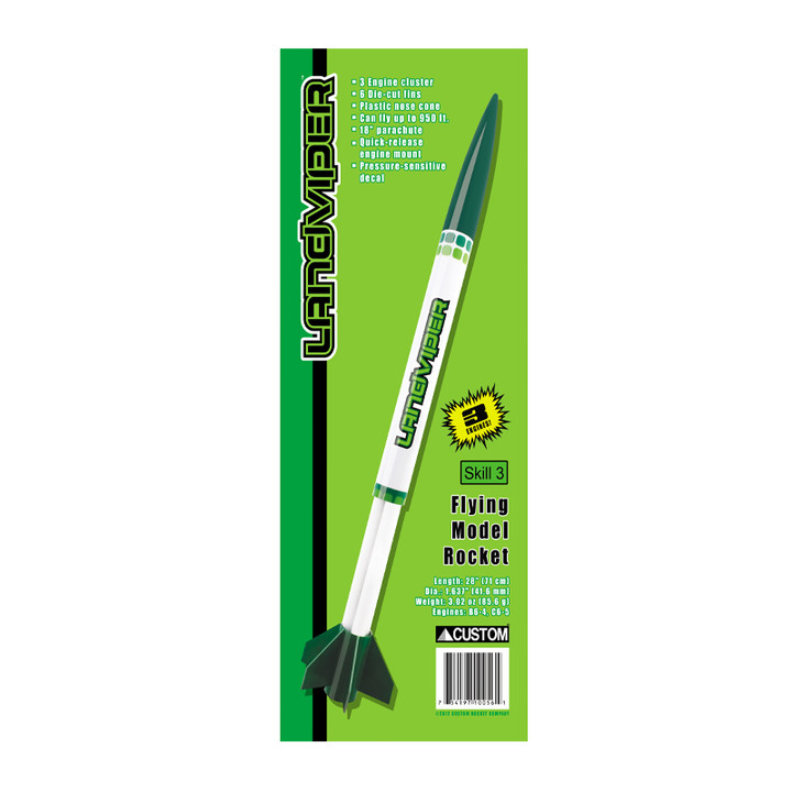 Custom Flying Model Rocket Kit Landviper CRC 10056