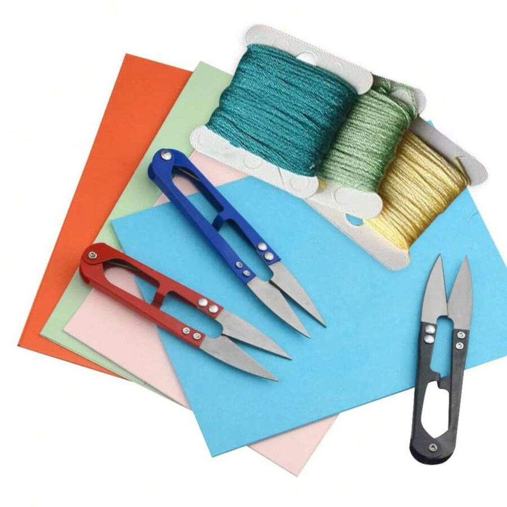 5pcs Sewing Scissors Small Yarn Scissors Mini Thread Scissors Clipper Nippers