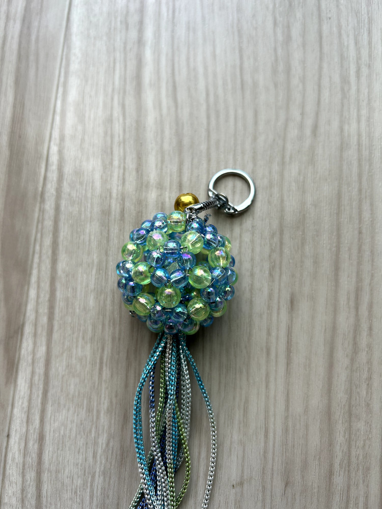 Handmade blue beads by japanese