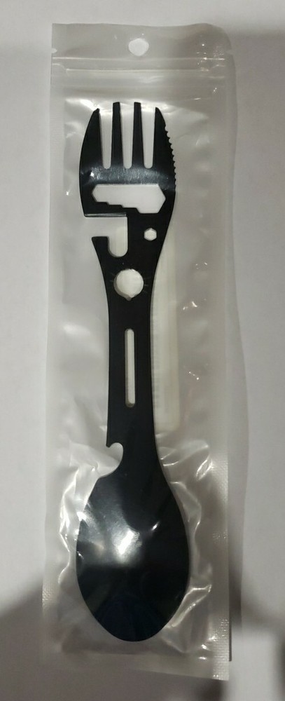 Multi-use 5 in 1 Cooking Spoon Cutter - Black
