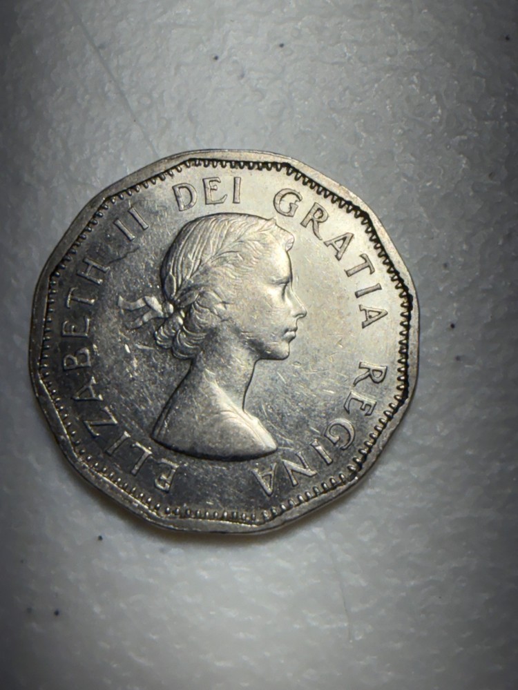 1962 Canada 5 Cent Coin