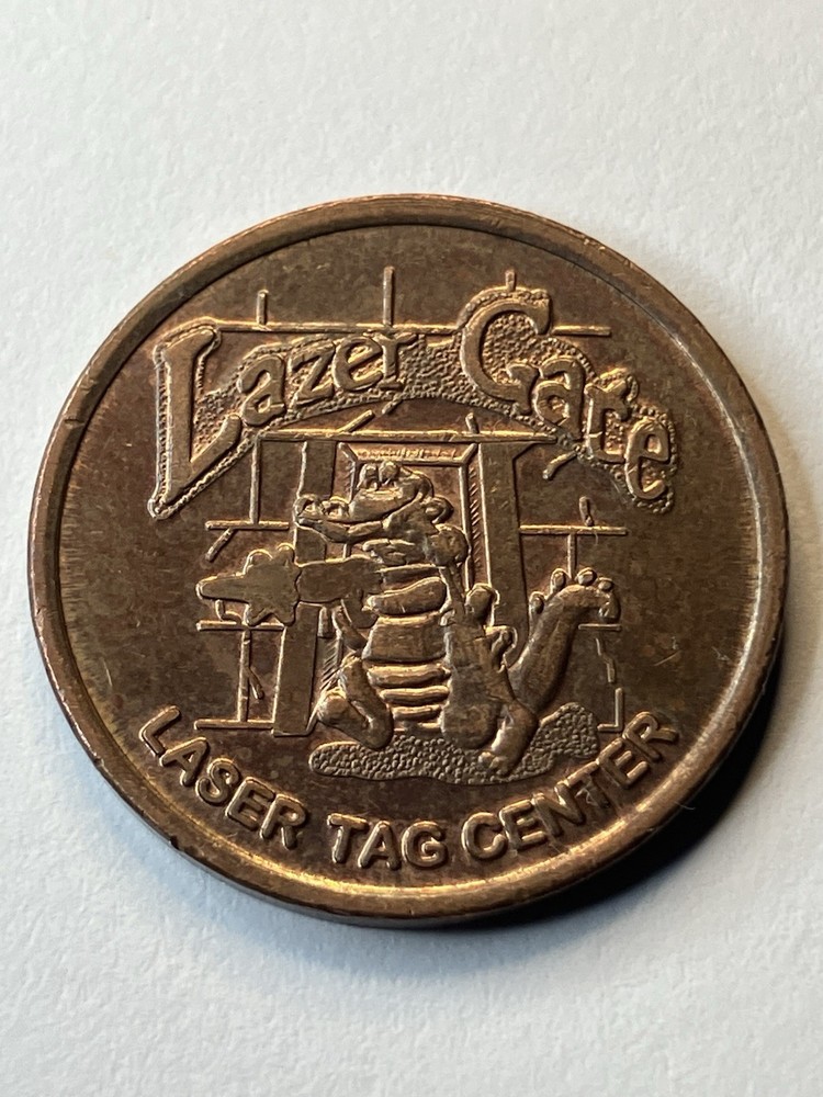 Lazer Gate Arcade Laser Tag Token Alligator #uL1
