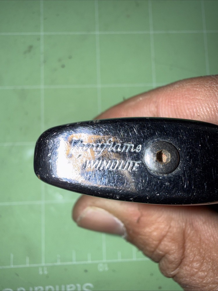 Vintage 1960’s Ronson Lighter With Chevron Atomic Design