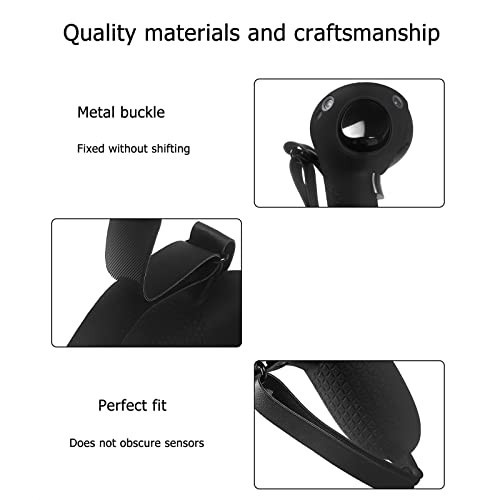 Silicone Grip Cover for VR Headset, Touch Controller Protector with Knuckle Stra