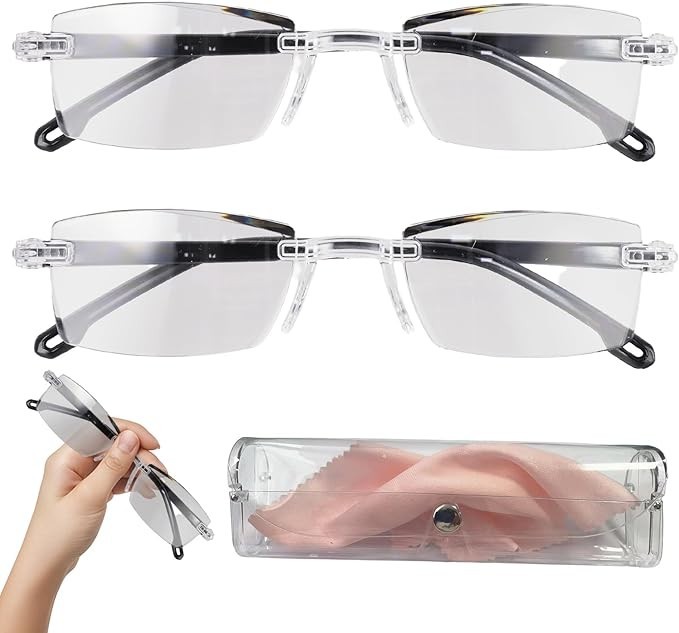 Smart Auto Focus Reading Glasses 2 Pack Color Changing Anti Blue Light NEW