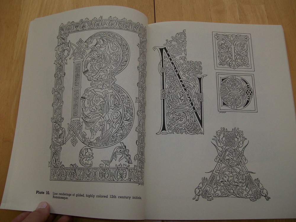 Vintage Decorative Alphabets and Initials Copyright Free Patterns Designs Book