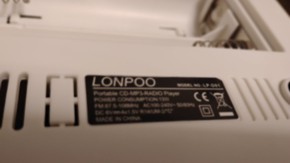 LONPOO am fm cd player tested works model LP D01