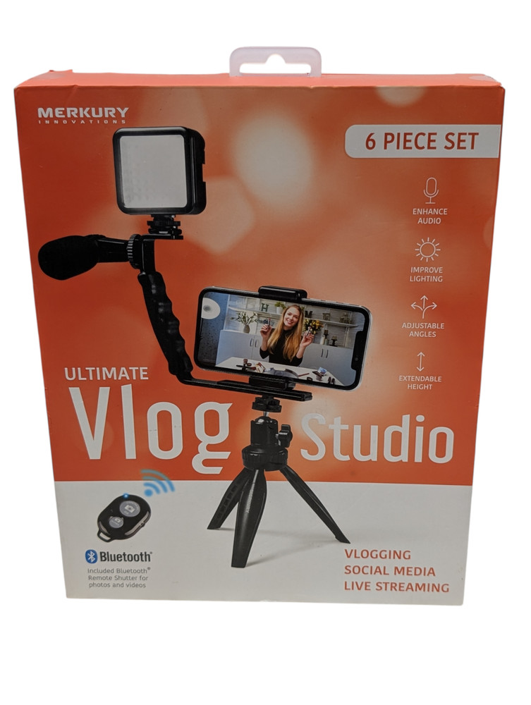 ⚡️ Merkury 6 PC Set Vlogging Kit - Ultimate Vlog Studio sealed