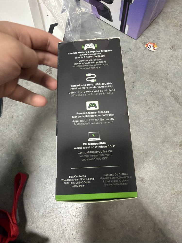 PowerA Enhanced Wired Controller for Xbox One Series X/S - Black Box Damage