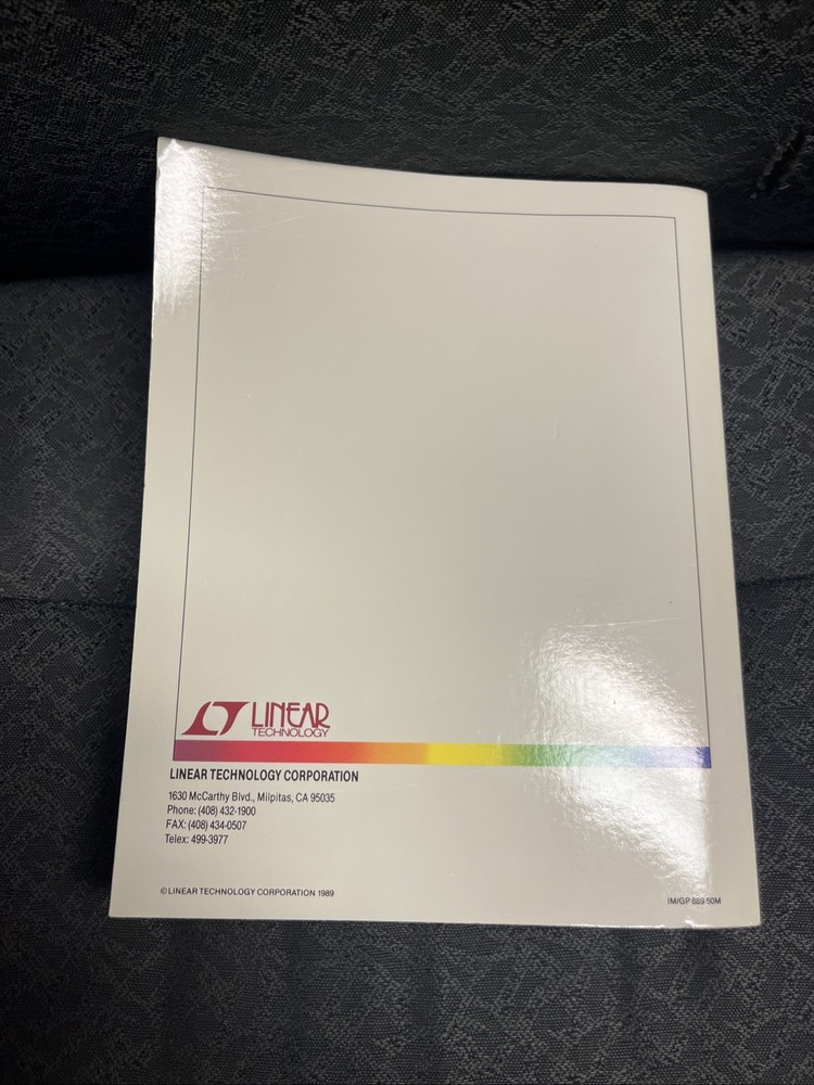 Linear technology 1990 linear data book