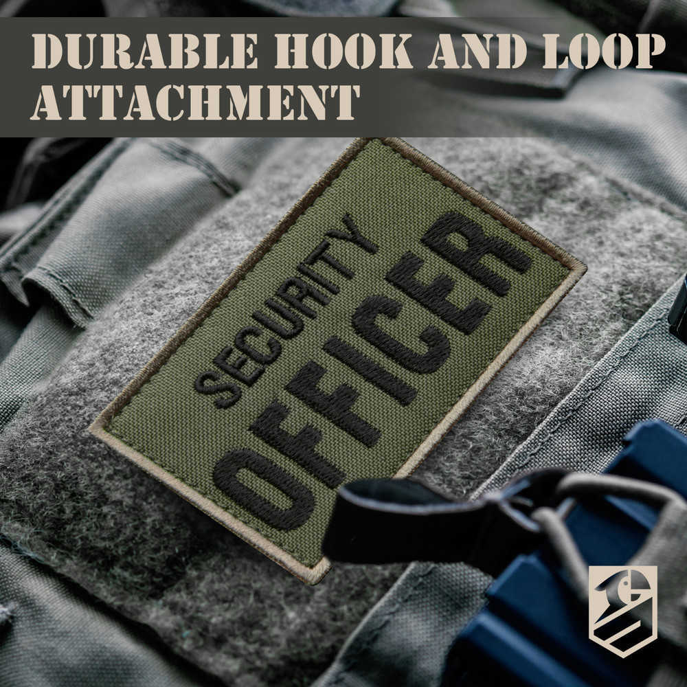 3Pcs Armed Security Officer Patch Set: Durable Embroidered Tactical Patches
