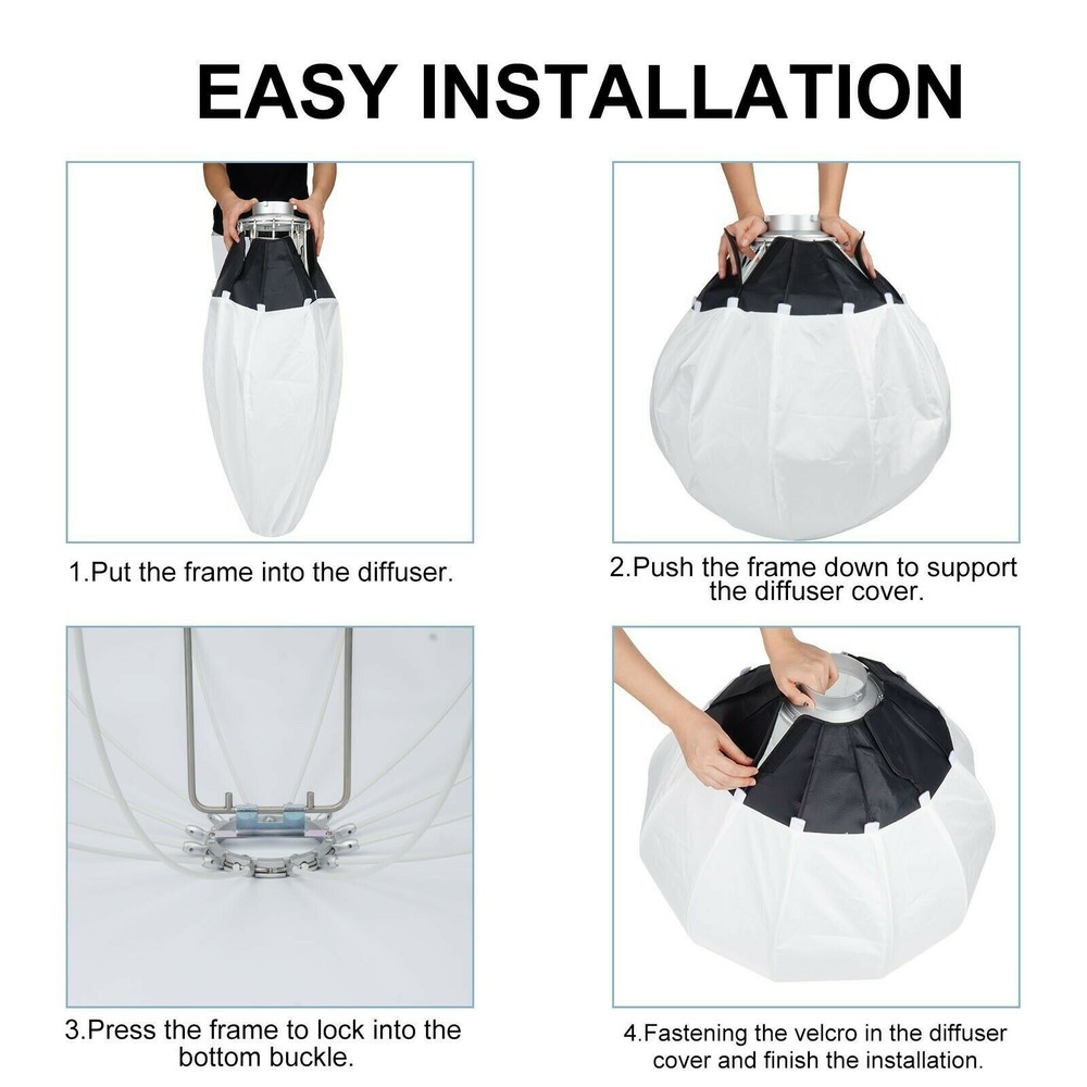 US Godox CS-50D 50cm Lantern Collapsible Softbox For Bowens Mount Studio Flash