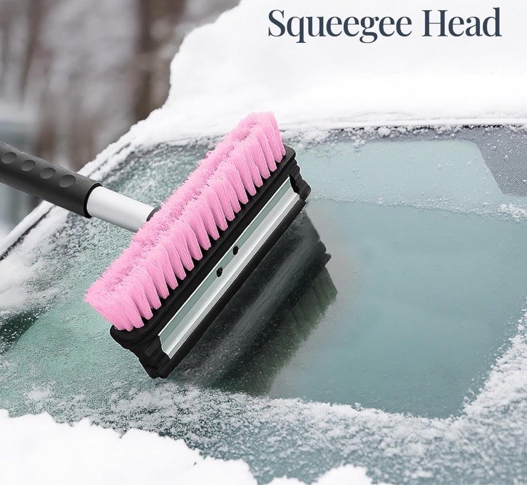 39" Extendable Snow Brush Ice Scraper Squeegee Car Winter Kit, New