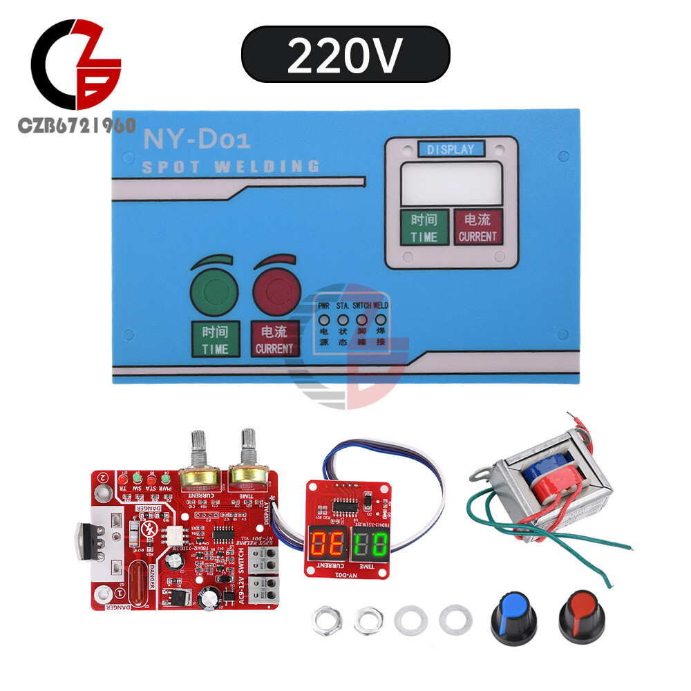 NY-D01 40/100A Digital Spot Welder Machine Controller Current Time Control Board