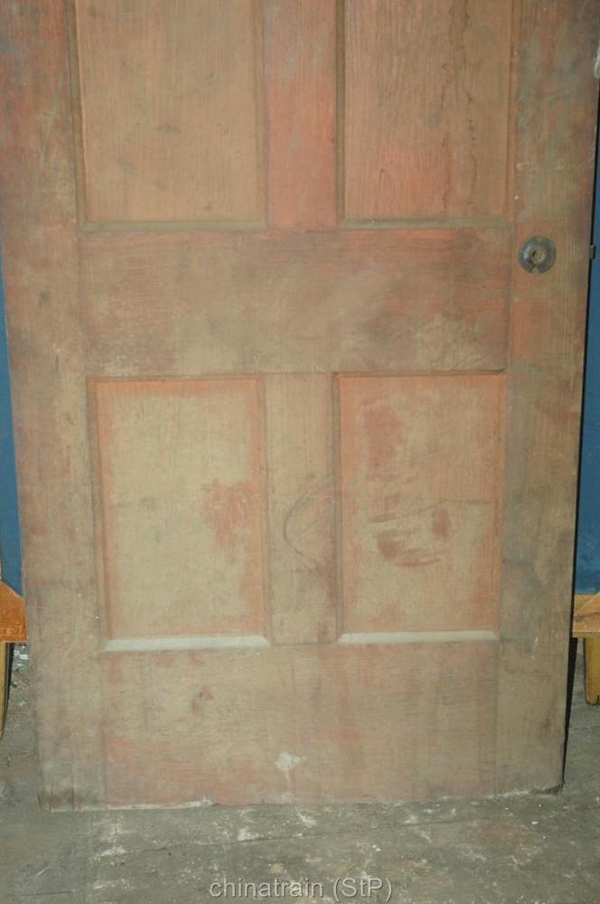Antique Vintage Solid Wood 4 Panel Door 83.75 x 30"