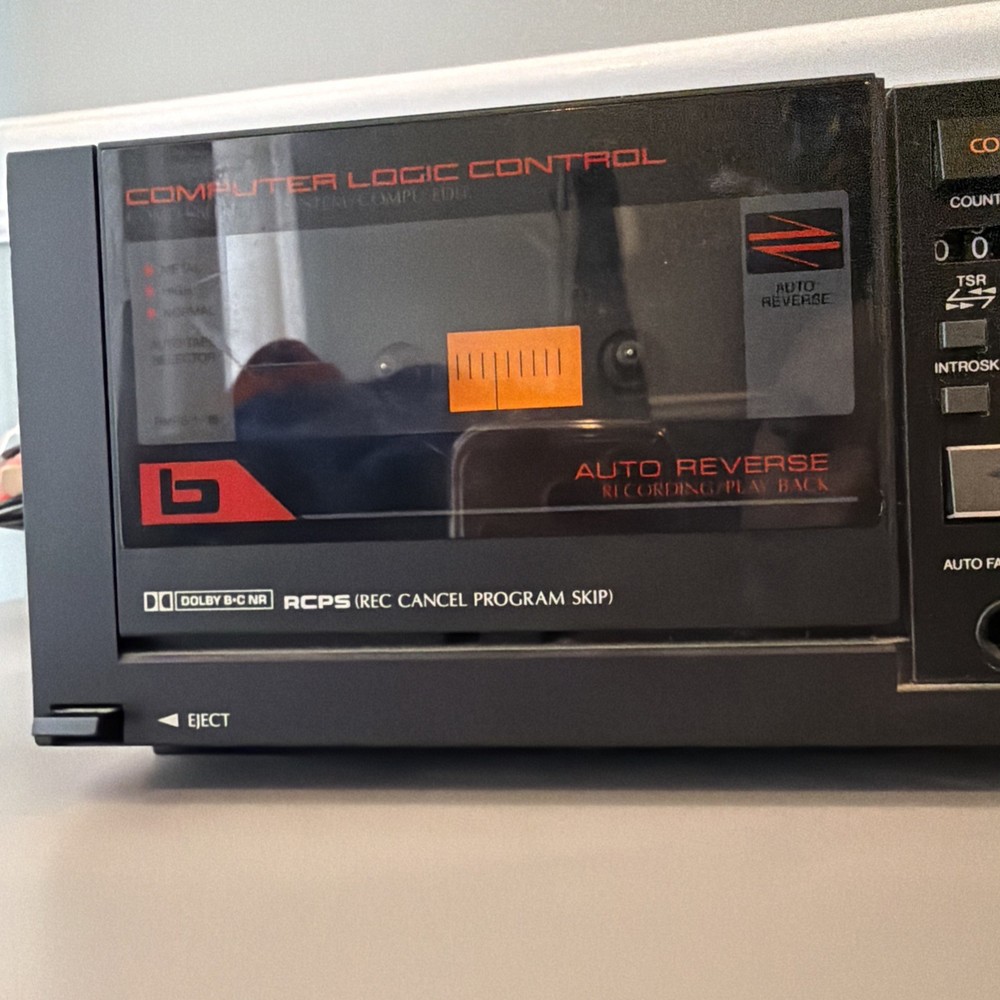 Sansui D-95WR Compu-Synchro Double Reverse Cassette Deck - Works!