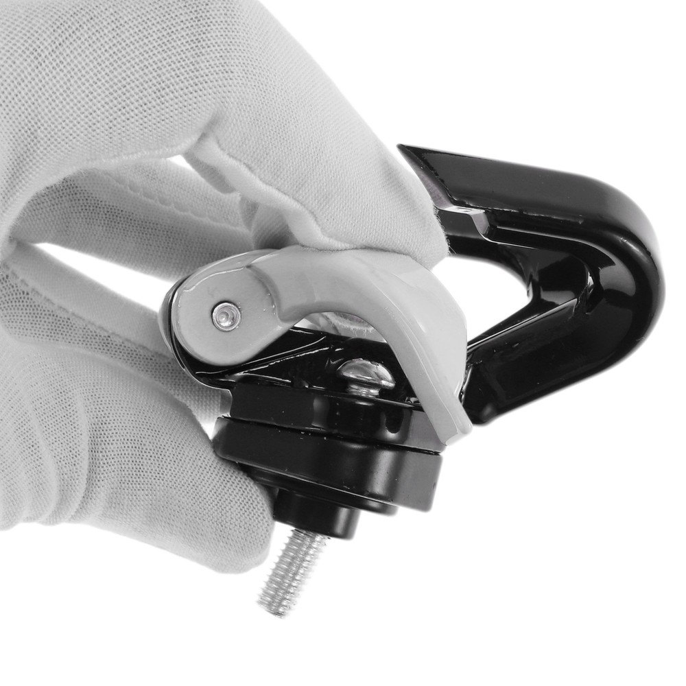 Butterfly Motorcycle Hook Double Hook Opening-Closing 1pc Black White