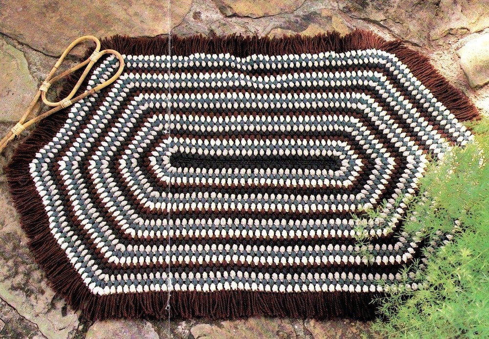 LARGE RUGGED Area Rug/Decor/Crochet Pattern INSTRUCTIONS ONLY