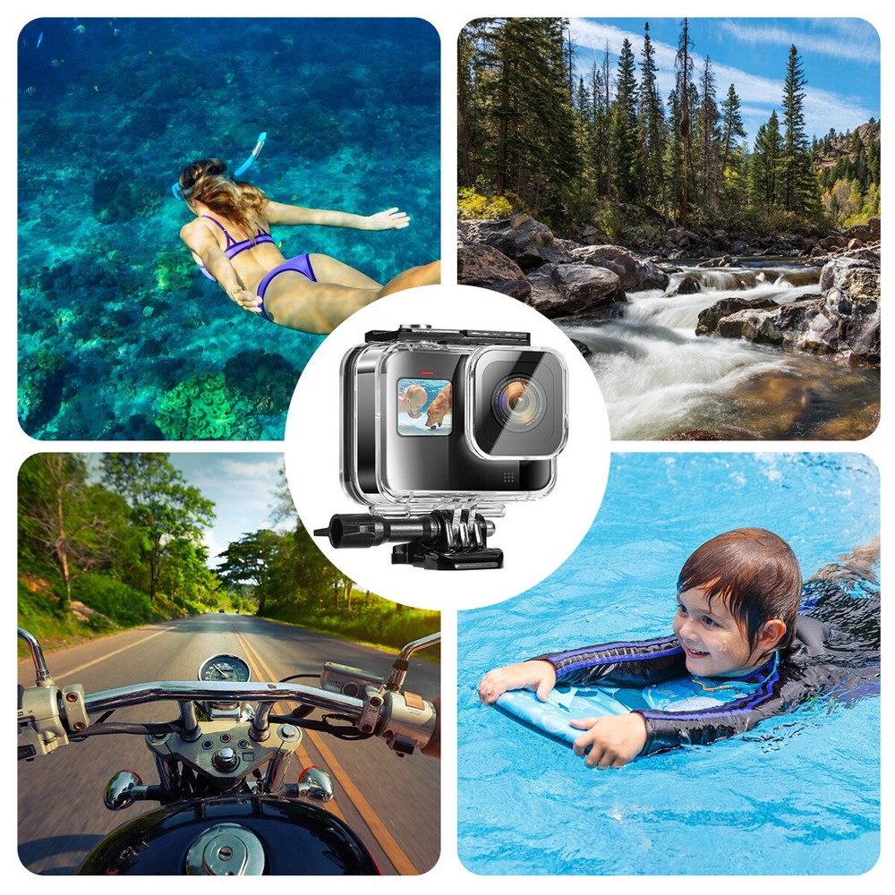 For GoPro HERO8 Black Waterproof Protective Case Underwater Diving Housing Shell