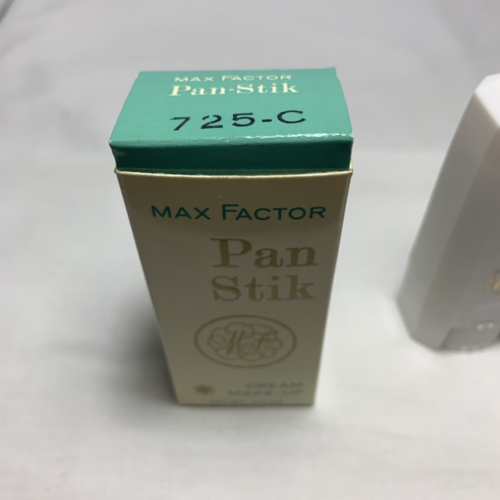 Vintage Max Factor Pan-Stik 725-C Cream Make-Up Original Box