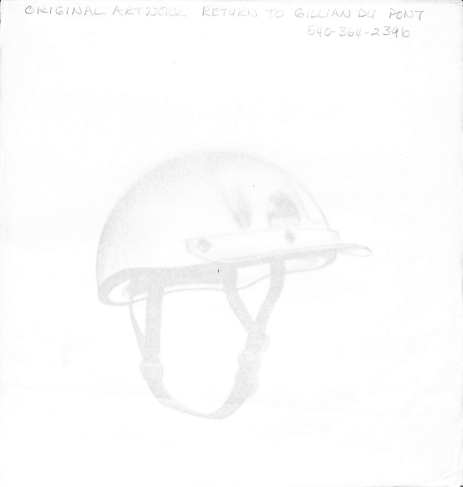 Rider's Helmut Graphite Drawing