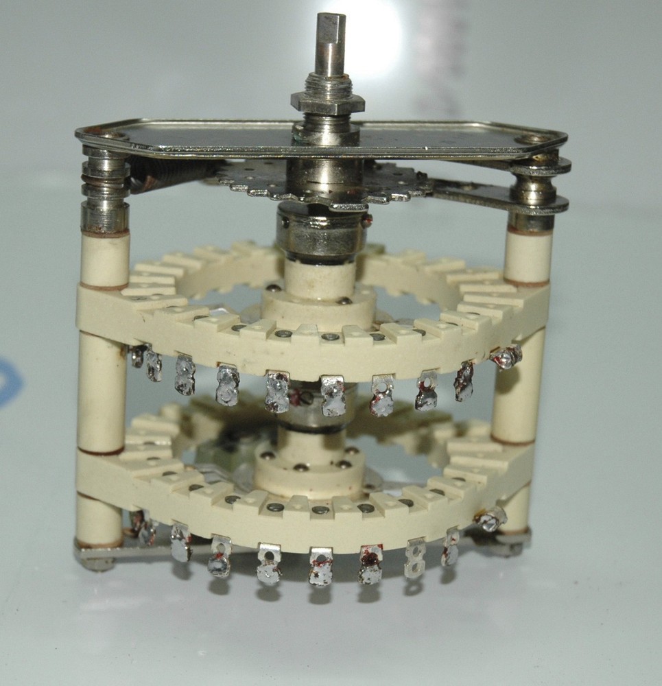 LARGE CERAMIC SWITCH -2x10 POSITIONS -  KW+++ HF LINEAR  AMPLIFIER