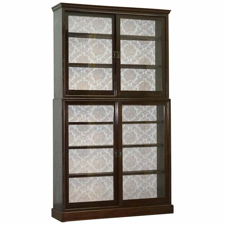 STUNNING VICTORIAN FULL SIZED HABBERDASHERY APOCETHARY CABINET LIBRARY BOOKCASE