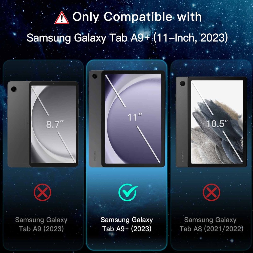 Screen Protector for Samsung Galaxy Tab A9+ / A9 Plus 11-Inch 2023, 2-Pack