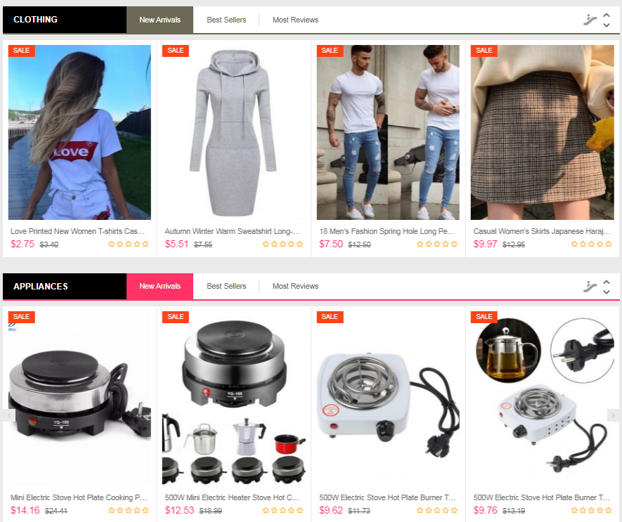 Ready made Drop shipping website Free hosting & set up , Generic items