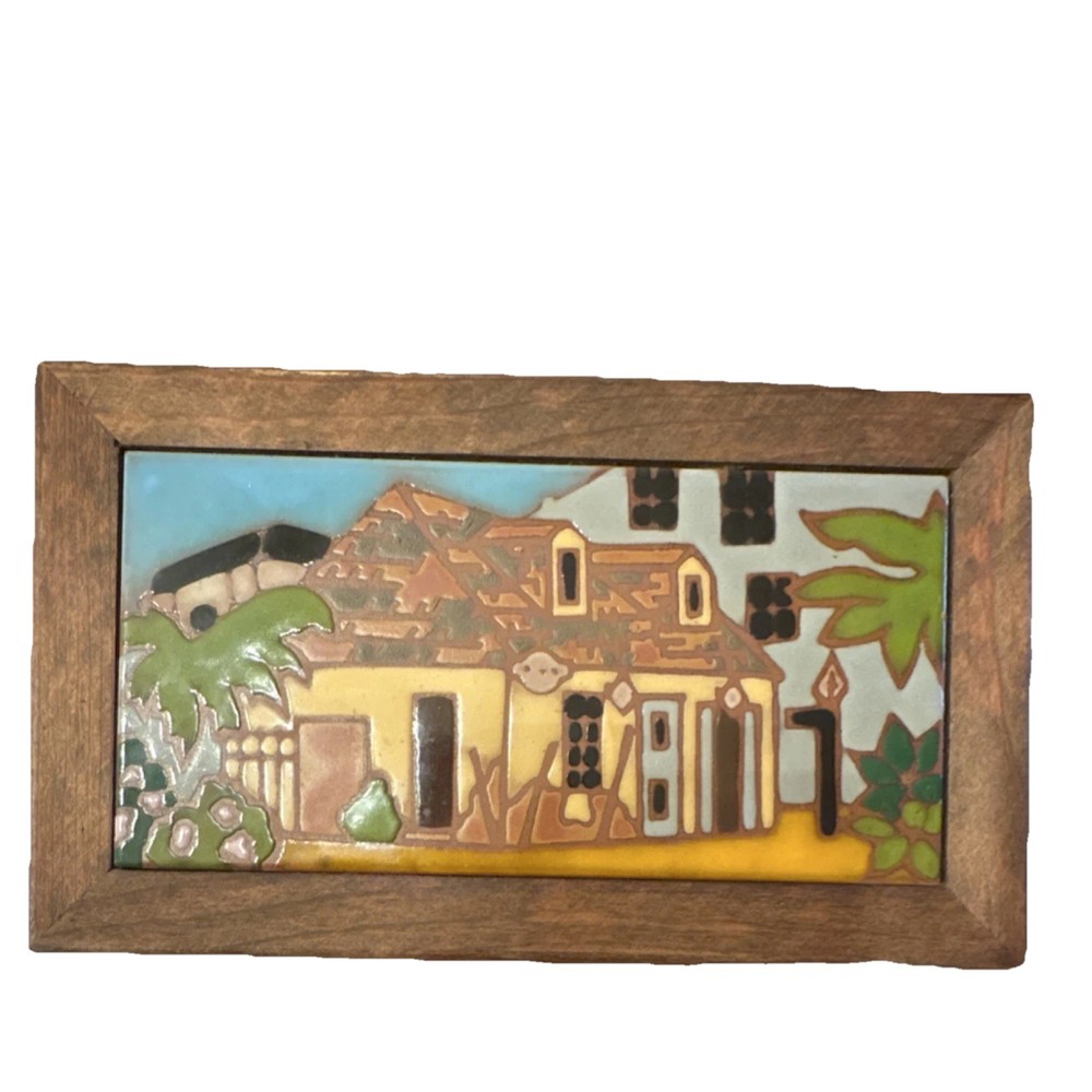 Arius Tile Co. Hand Painted Ceramic Decorative Tile Creole Cottage Vintage