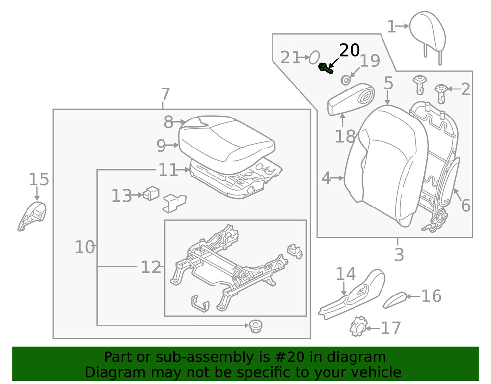 Genuine Mitsubishi Armrest Bolt 6979A333