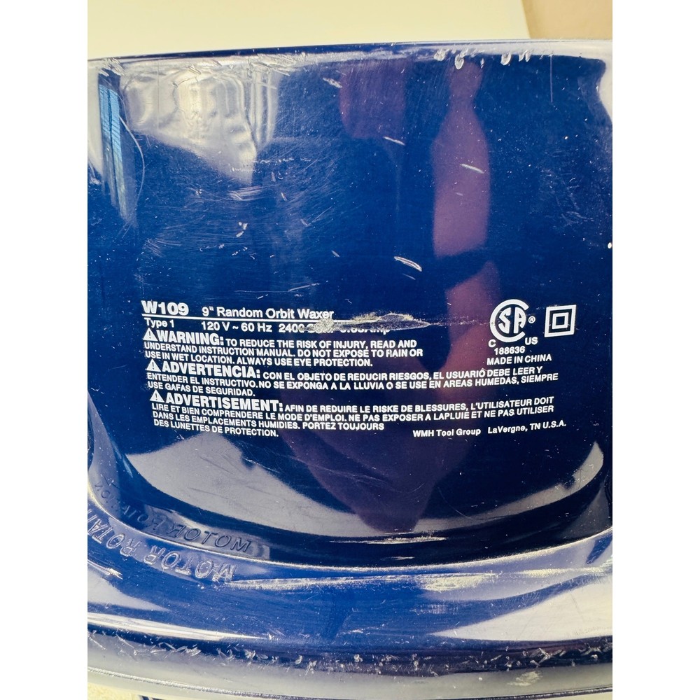 WaxMaster W109 9" Random Orbit Waxer