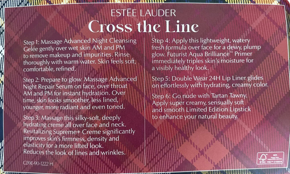 Estée Lauder “Cross the Line” gift set
