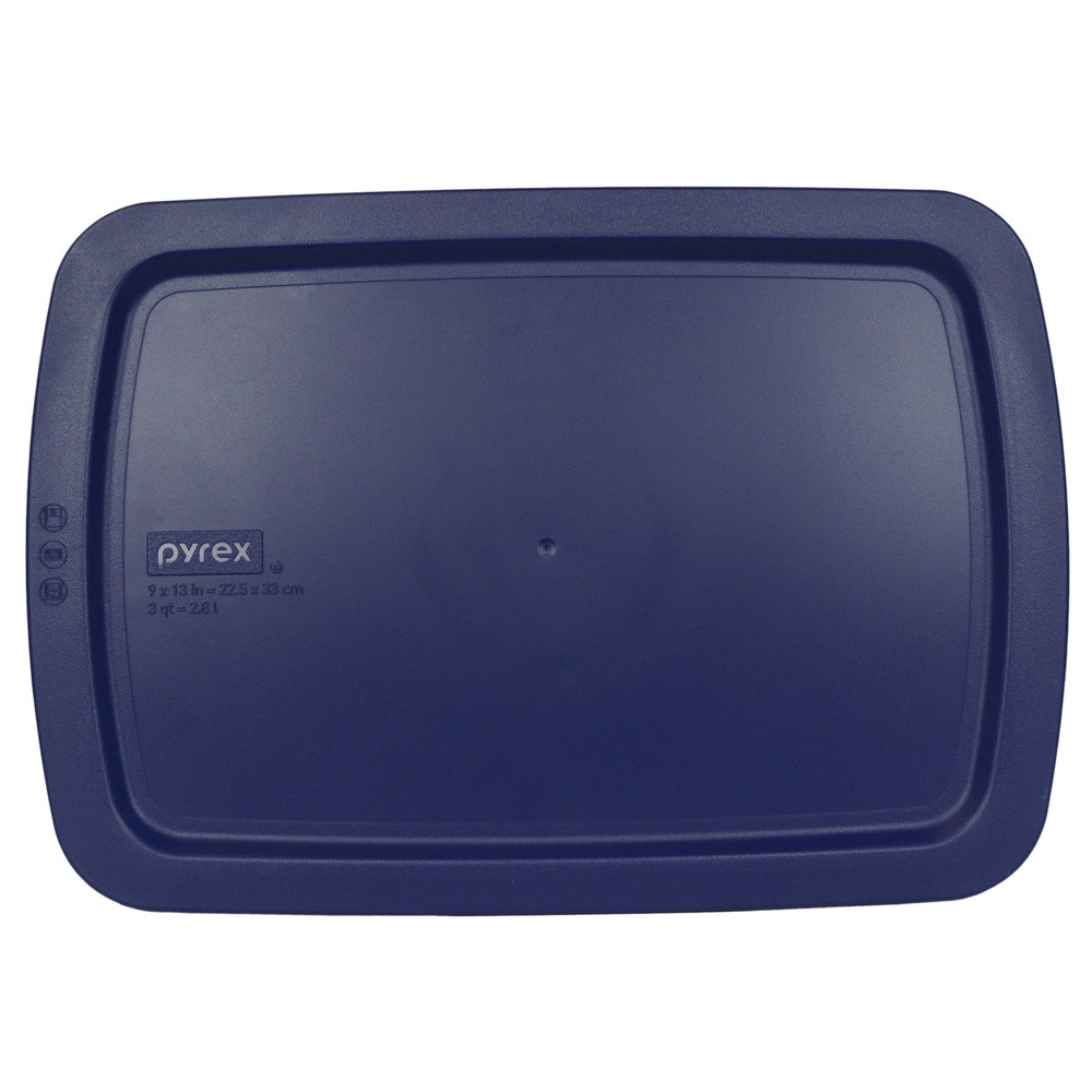 Pyrex C-233-PC Blue Rectangle Plastic Replacement Food Storage Lid Cover