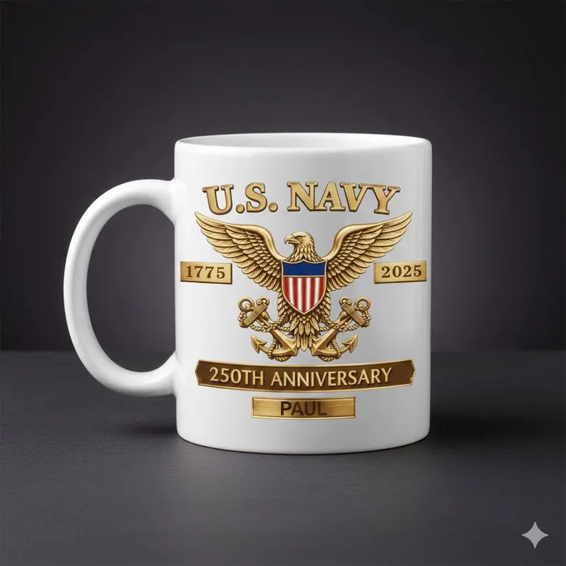 US Navy 250th Anniversary Personalized