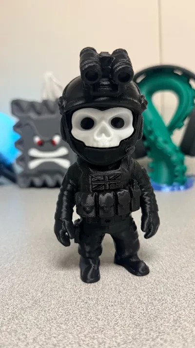 COD Ghost Keychain – COD Gamer Mini Figure