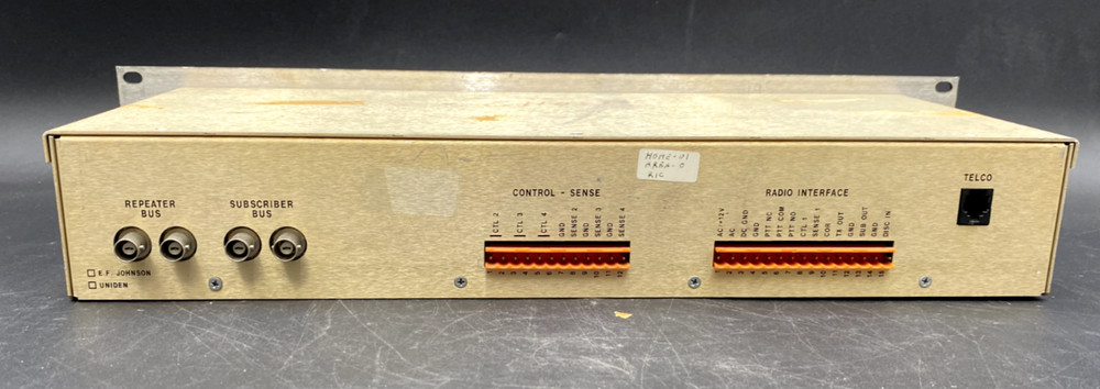 ZETRON MODEL 49 TRUNKING REPEATER MANAGER 1133-101 MISSING FRONT PLATE
