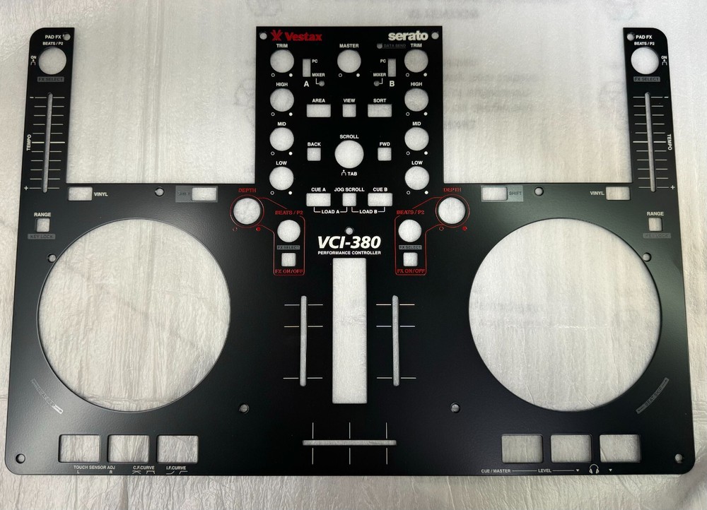 Vestax VCI-380 Replacement Top Panel - Black