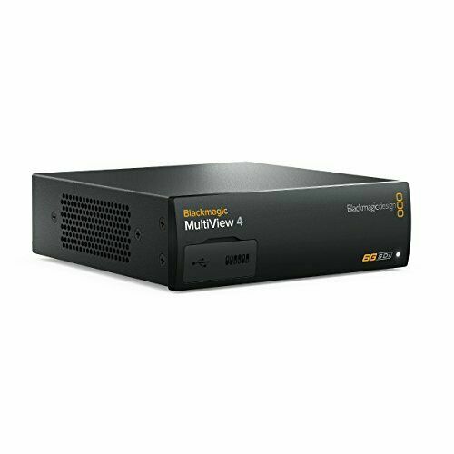 Blackmagic Design Multiview 4 UHD Video Multiviewer - Black