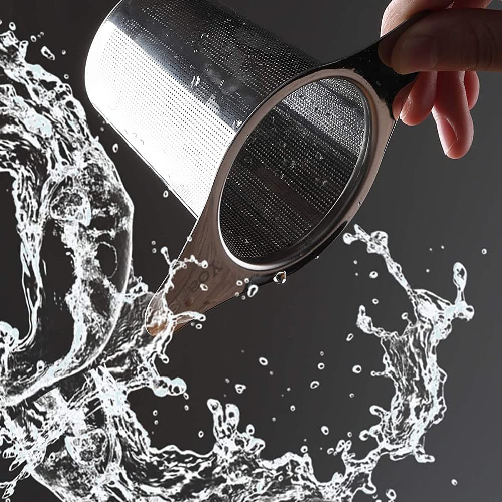 Reusable Stainless Steel Coffee Filter Paperless Coffee Maker Strainer Double...