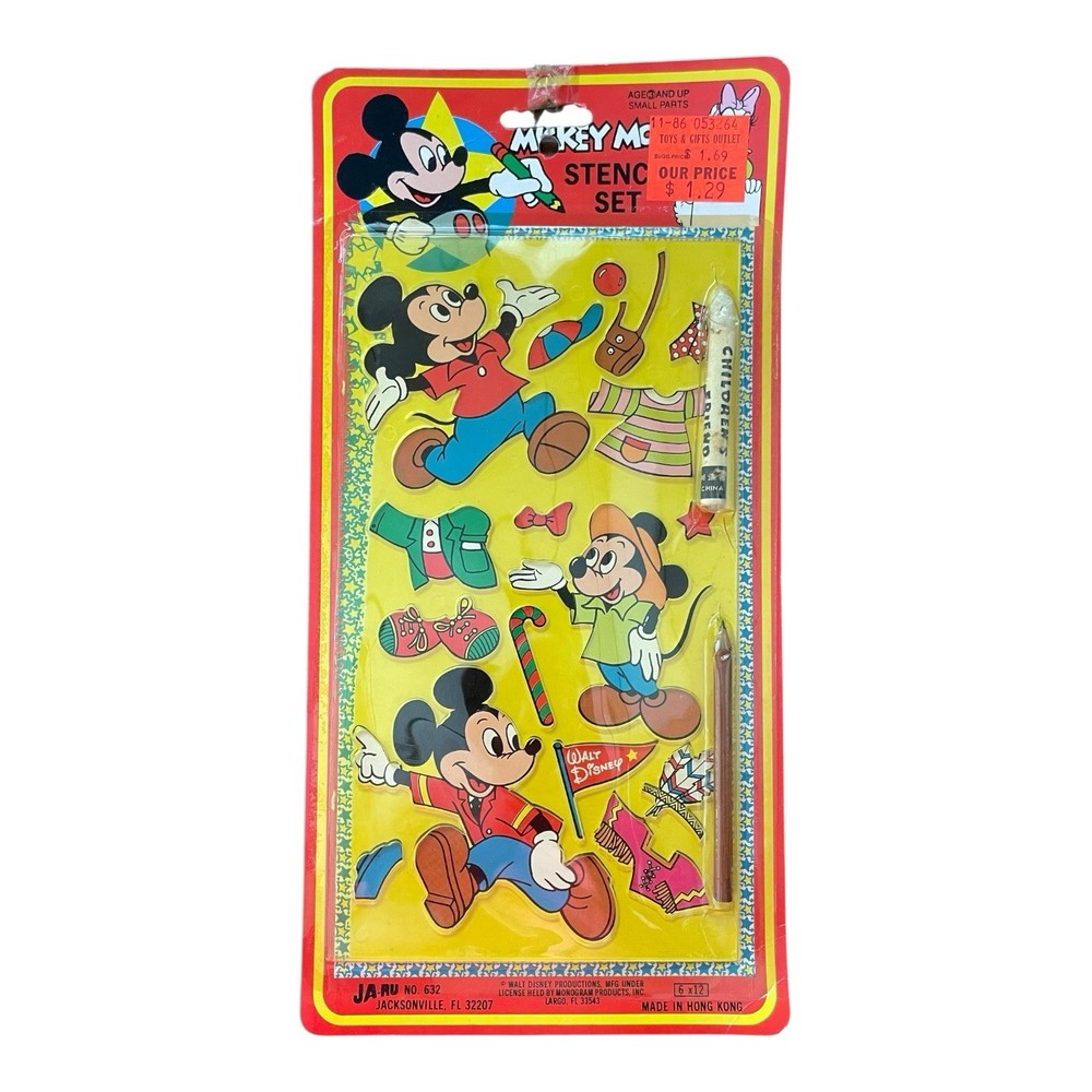 Mickey Mouse Ja Ru Stencil Set