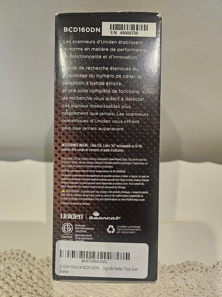 Uniden BCD160DN Feature-Packed Digital Handheld Scanner (BCD160DN)